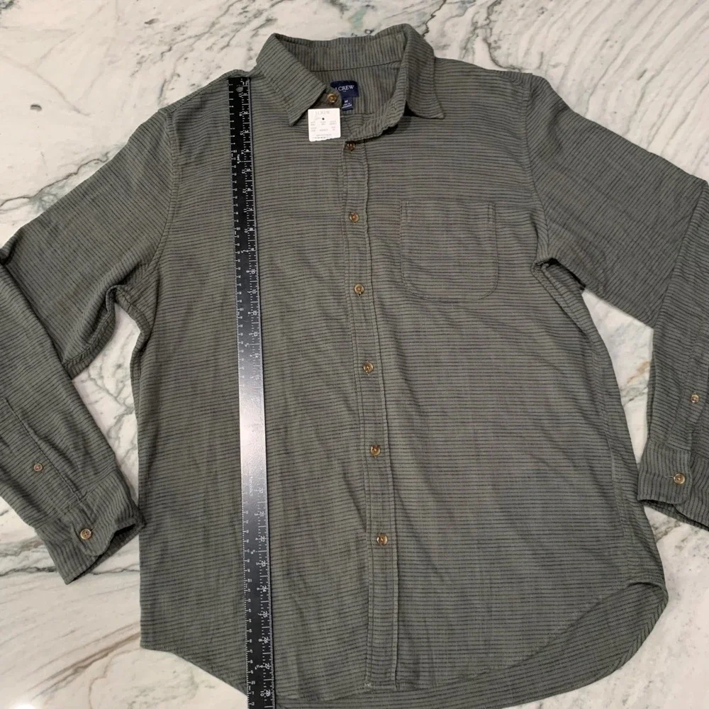 J. Crew Button-Down Shirt Striped Long Sleeve Casual Top‎ Medium New With Tags